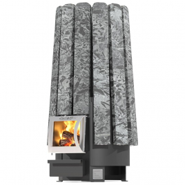 Дровяная банная печь GrillD Cometa Vega 240 Short Stone Pro (Серпентинит)