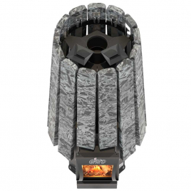 Дровяная банная печь GrillD Cometa Vega 240 Short Stone (Серпентинит)