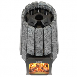 Дровяная банная печь GrillD Cometa Vega 240 Short Max Stone (Серпентинит)