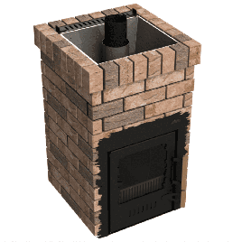 Дровяная банная печь GrillD Retro 240 Short Max