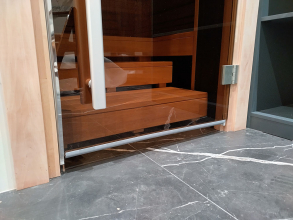 Дверь для хамам DoorWood 70х190 Престиж, стекло бронза матовая