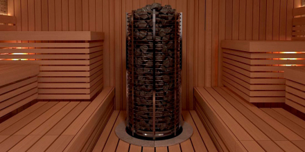 Печь для сауны Sawo Tower TH12-150NI-P круглая, 15 кВт, без пульта