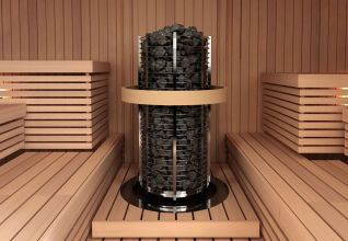 Печь для сауны Sawo Tower TH9-120NI-P круглая, 12 кВт, без пульта