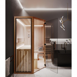 Сауна Re:Gen Corner Loft (электрическая печь в комплекте)