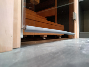 Стеклянная дверь DoorWood Престиж, стекло матовое бронза, коробка ольха