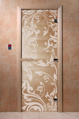Стеклянная дверь DoorWood Венеция прозрачная, коробка ольха